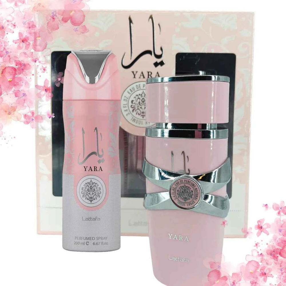 Yara EDP-100ML & Perfumed Spray 200ML| Gift Set By Lattafa
