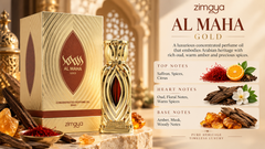 Zimaya Al Maha Gold Concentrated Perfume Oil 20 mL Unisex