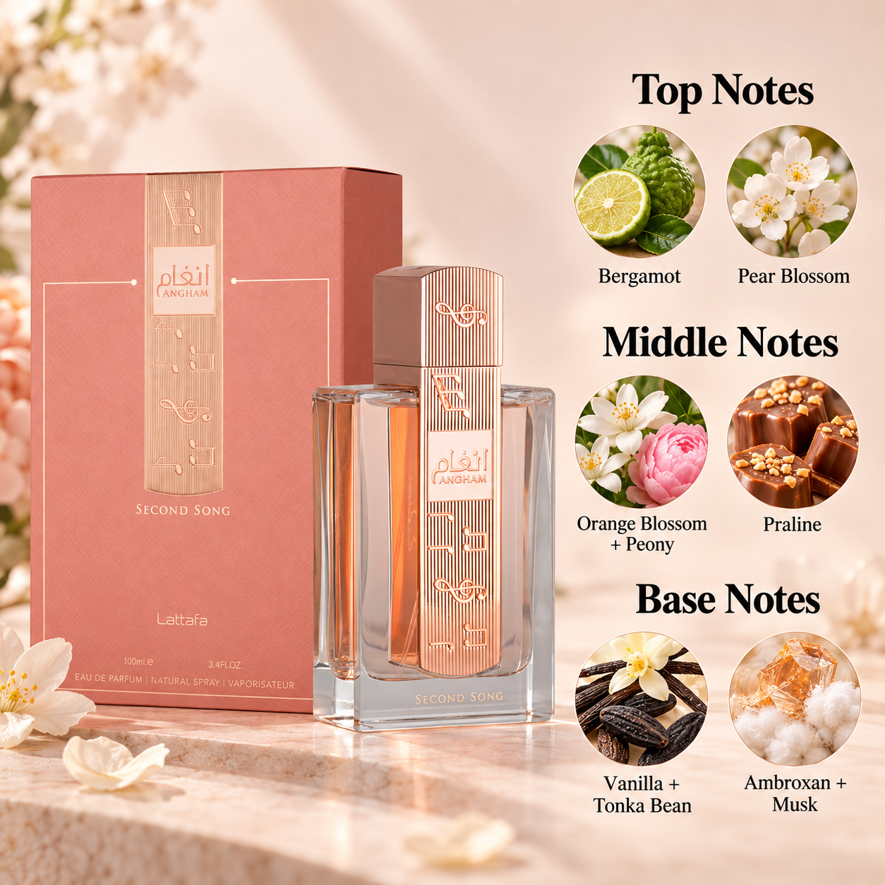 Lattafa Angham Second Song Eau de Parfum 100 mL for Women