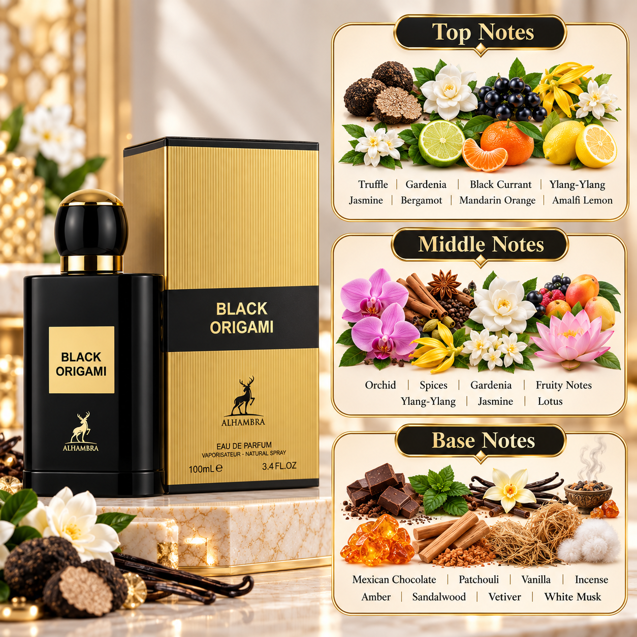 Maison Alhambra Black Origami Eau de Parfum 100 mL Unisex