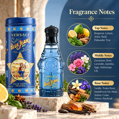 Versace Blue Jeans Eau de Toilette 75 mL for Men