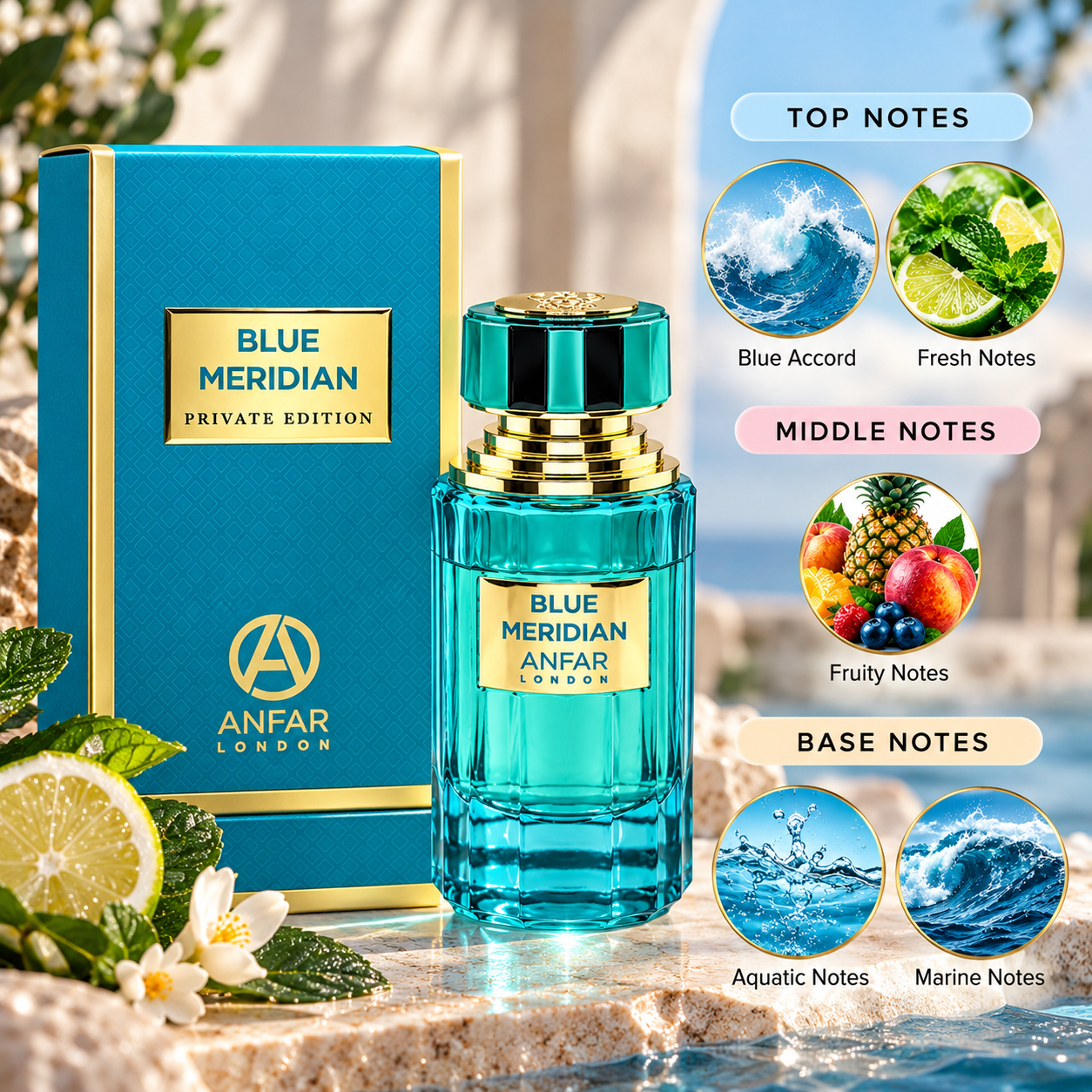 Anfar London Blue Meridian Eau de Parfum 100 mL for Women