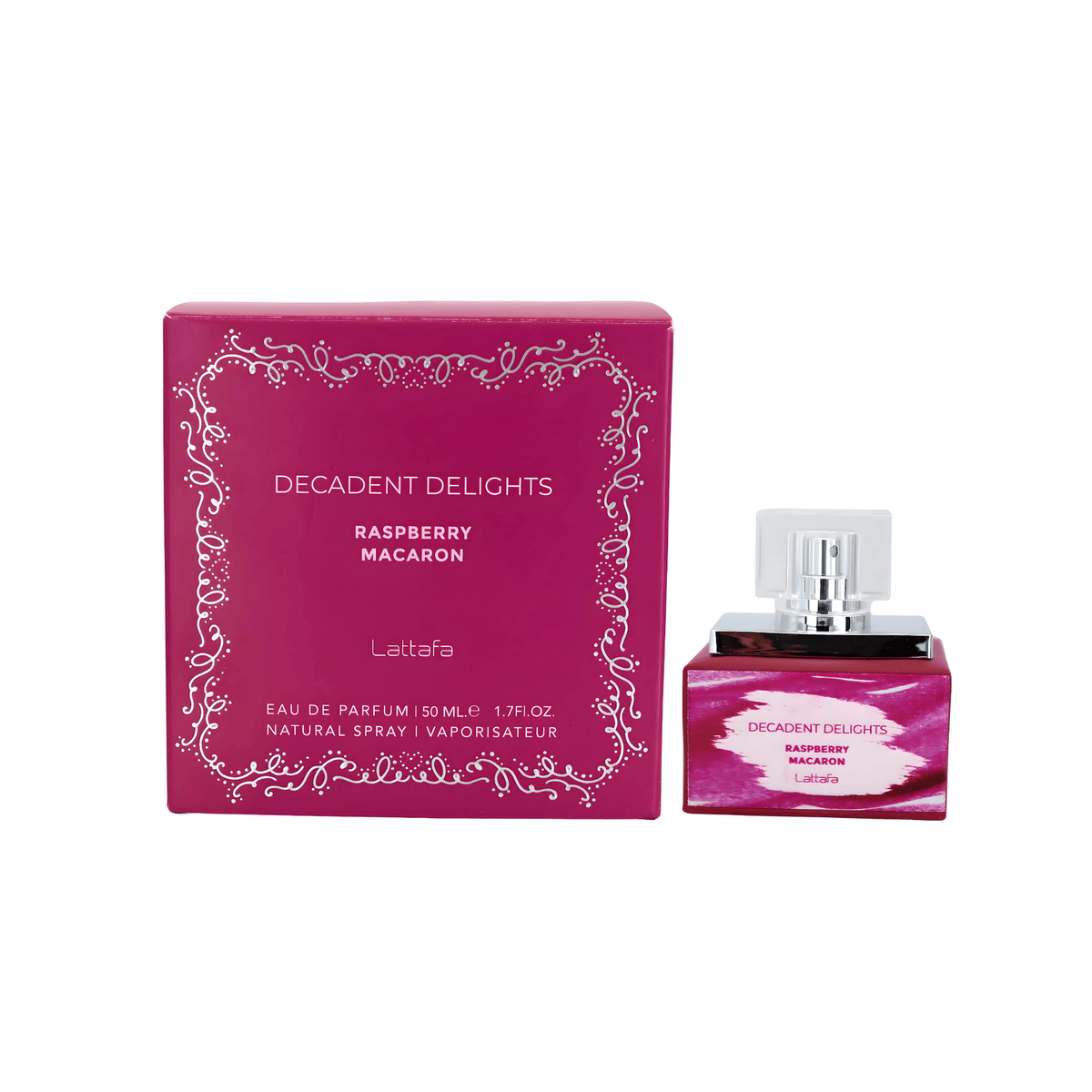 Lattafa Decadent Delights Rasberry Macaroon Eau de Parfum 50 mL for Women