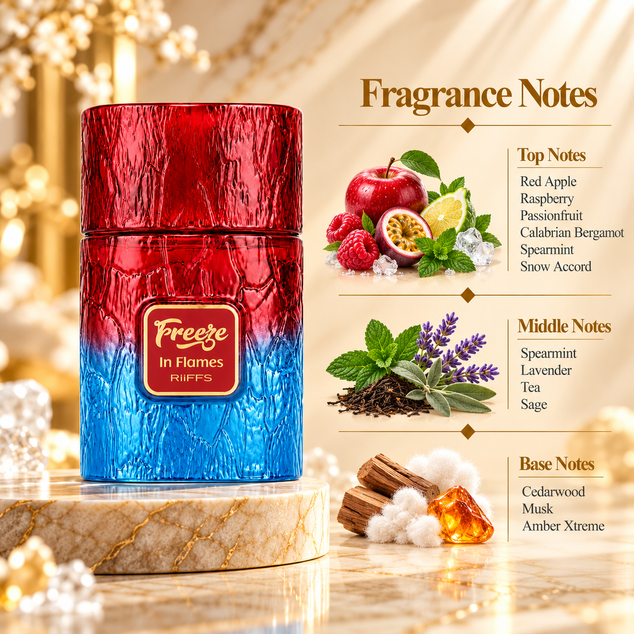 Riiffs Freeze in Flames Extrait de Parfum 100 mL for Men