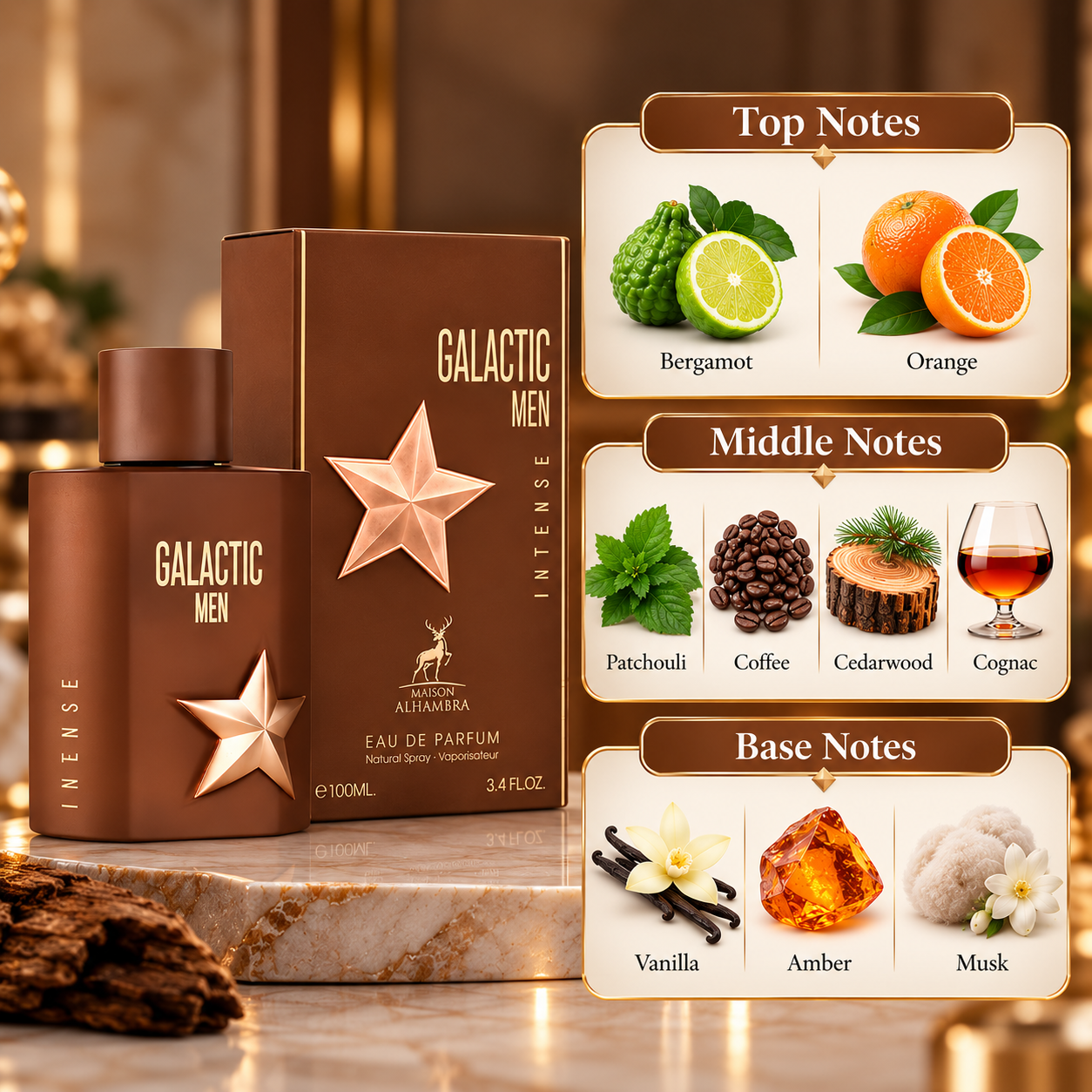 Maison Alhambra Galactic Men Intense Eau de Parfum 100 mL for Men