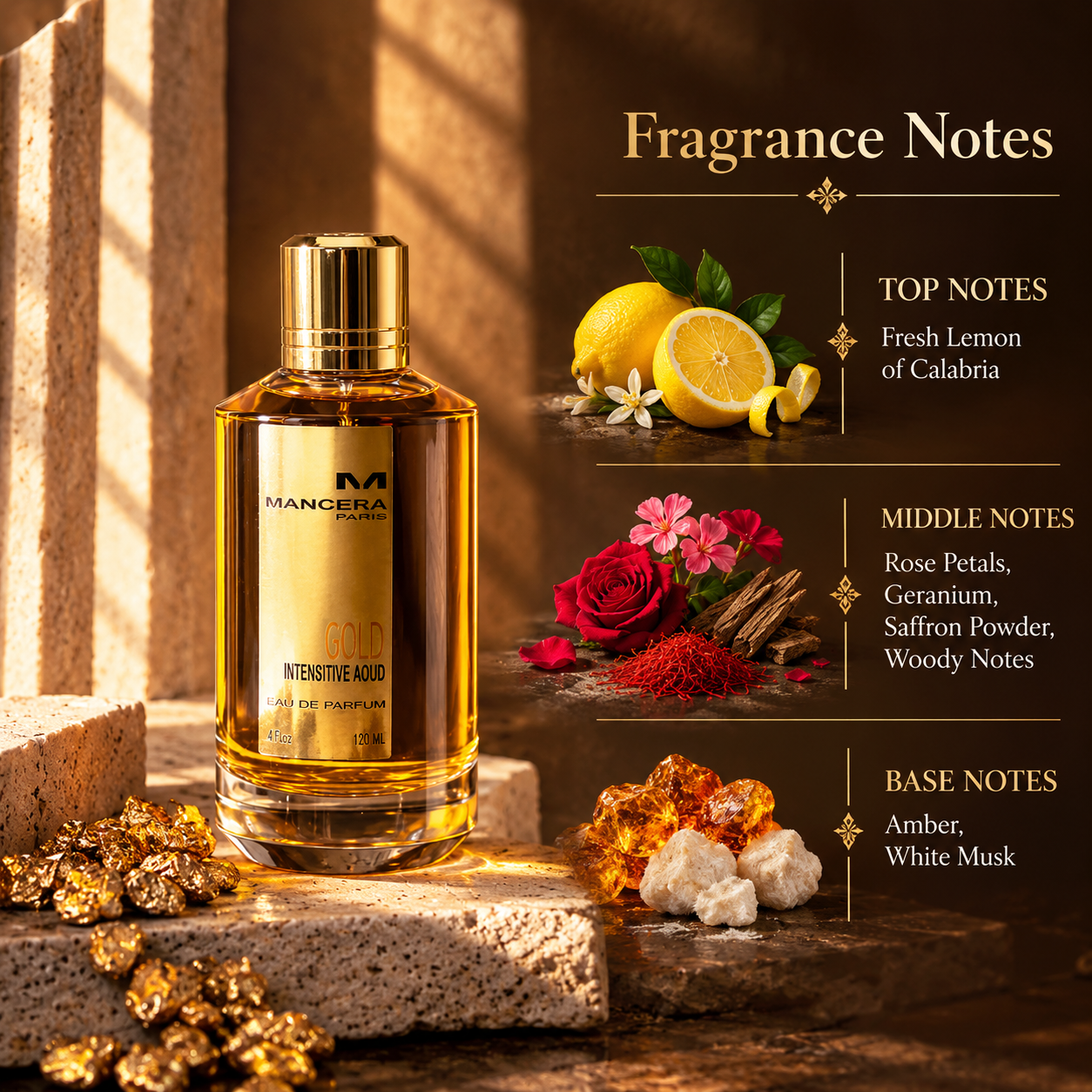 Mancera Gold Intensitive Aoud Eau de Parfum 120 mL Unisex