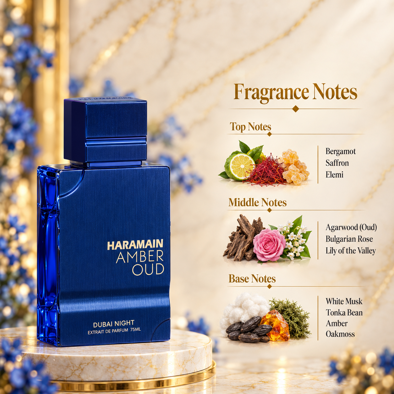 Al Haramain Haramain Amber Oud Dubai Night Extrait de Parfum 100 mL Unisex