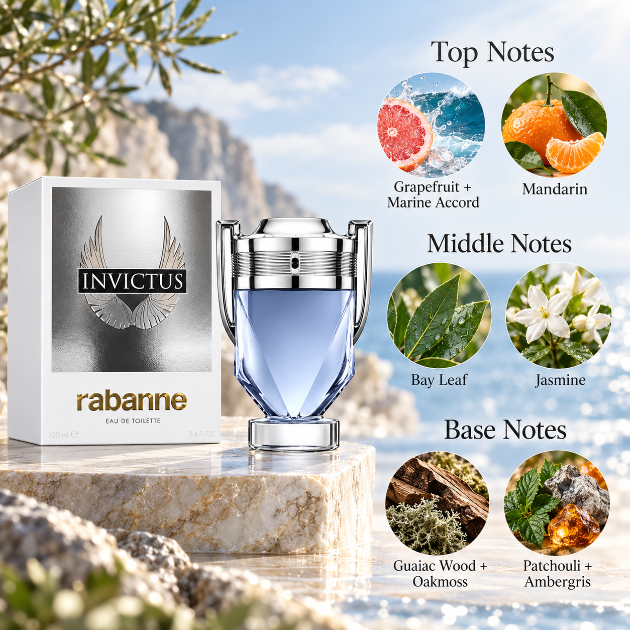 Rabanne Invictus Eau de Toilette 100 mL for Men