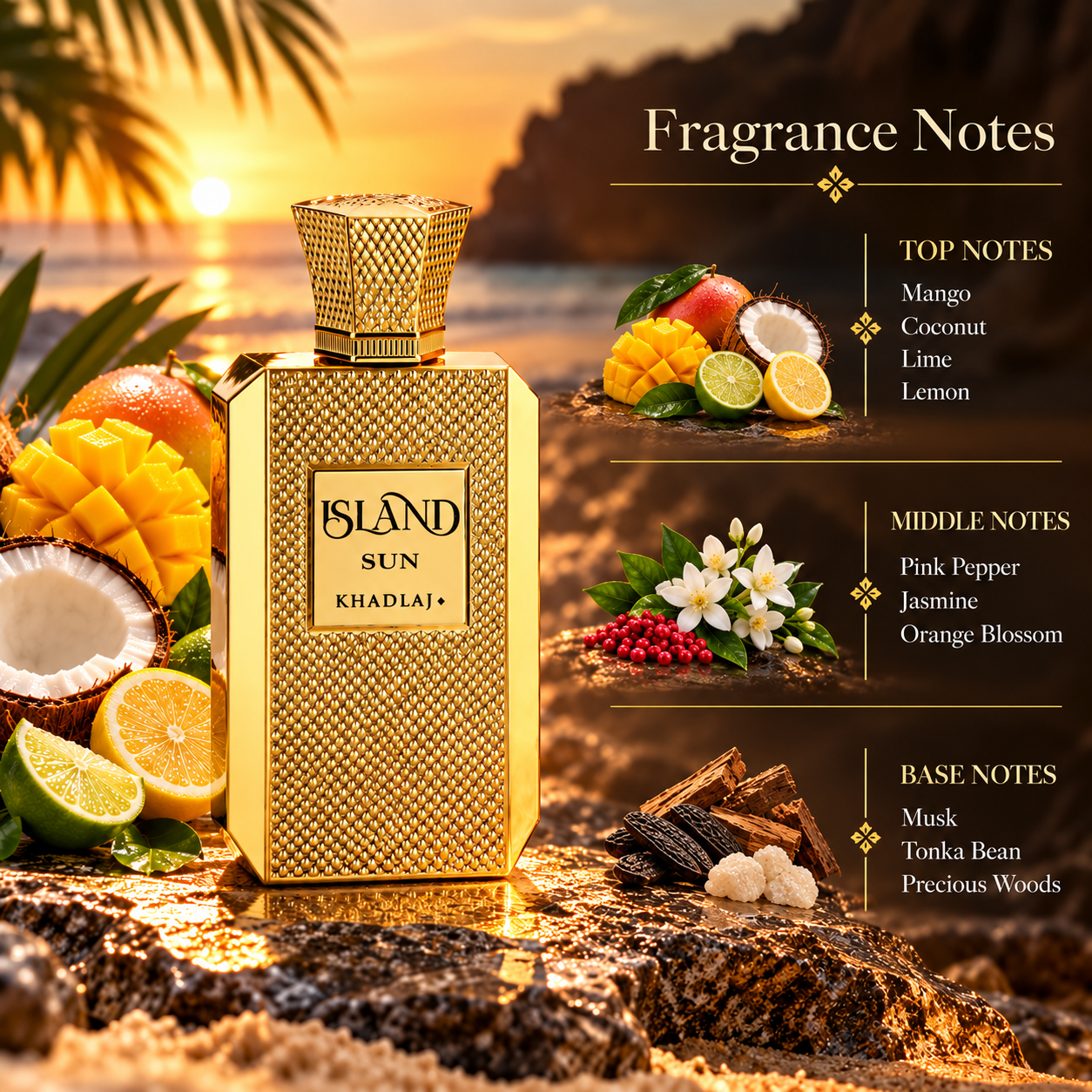 Khadlaj Island Sun Extrait de Parfum 100 mL Unisex