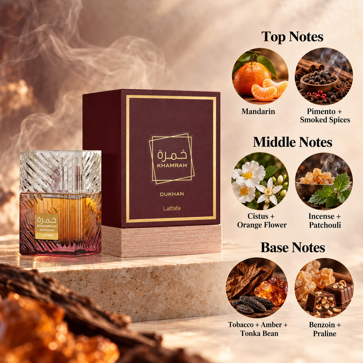 Lattafa Khamrah Dukhan Eau de Parfum 100 mL Unisex