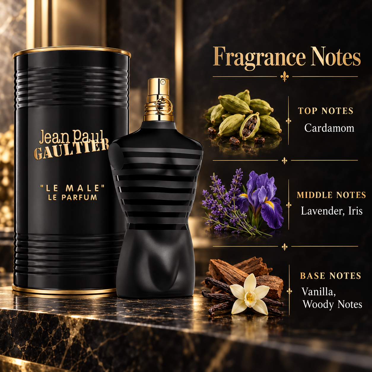 Jean Paul Gaultier Le Male Le Parfum Eau de Parfum Intense 75 mL for Men