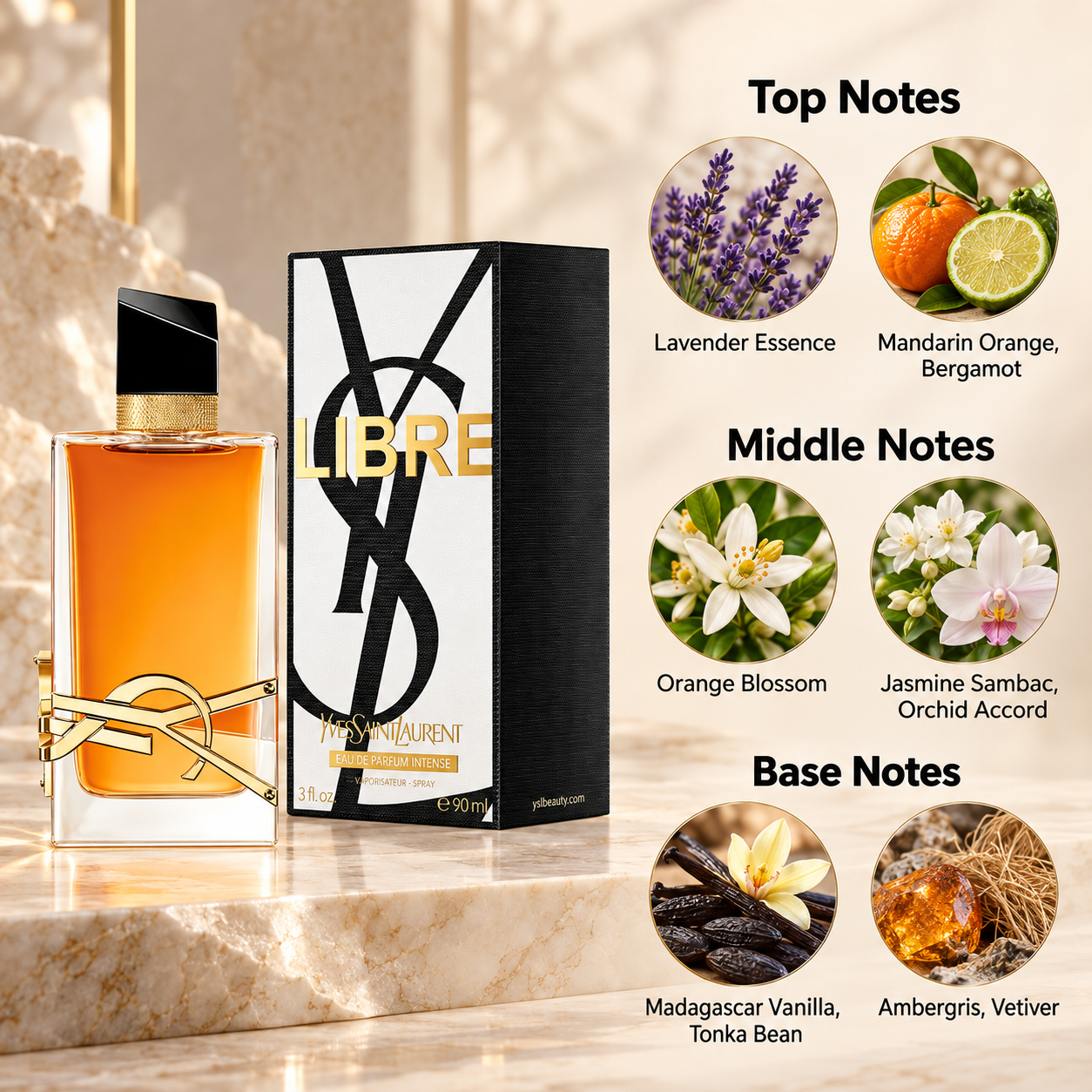 Yves Saint Laurent Libre Eau De Parfum Intense 90 mL for Women