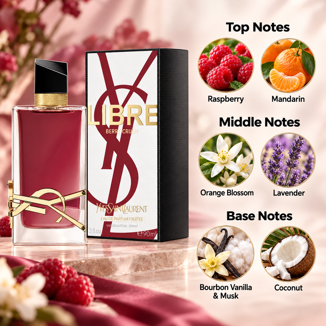 Yves Saint Laurent Libre Berry Crush Eau de Parfum 90 mL for Women