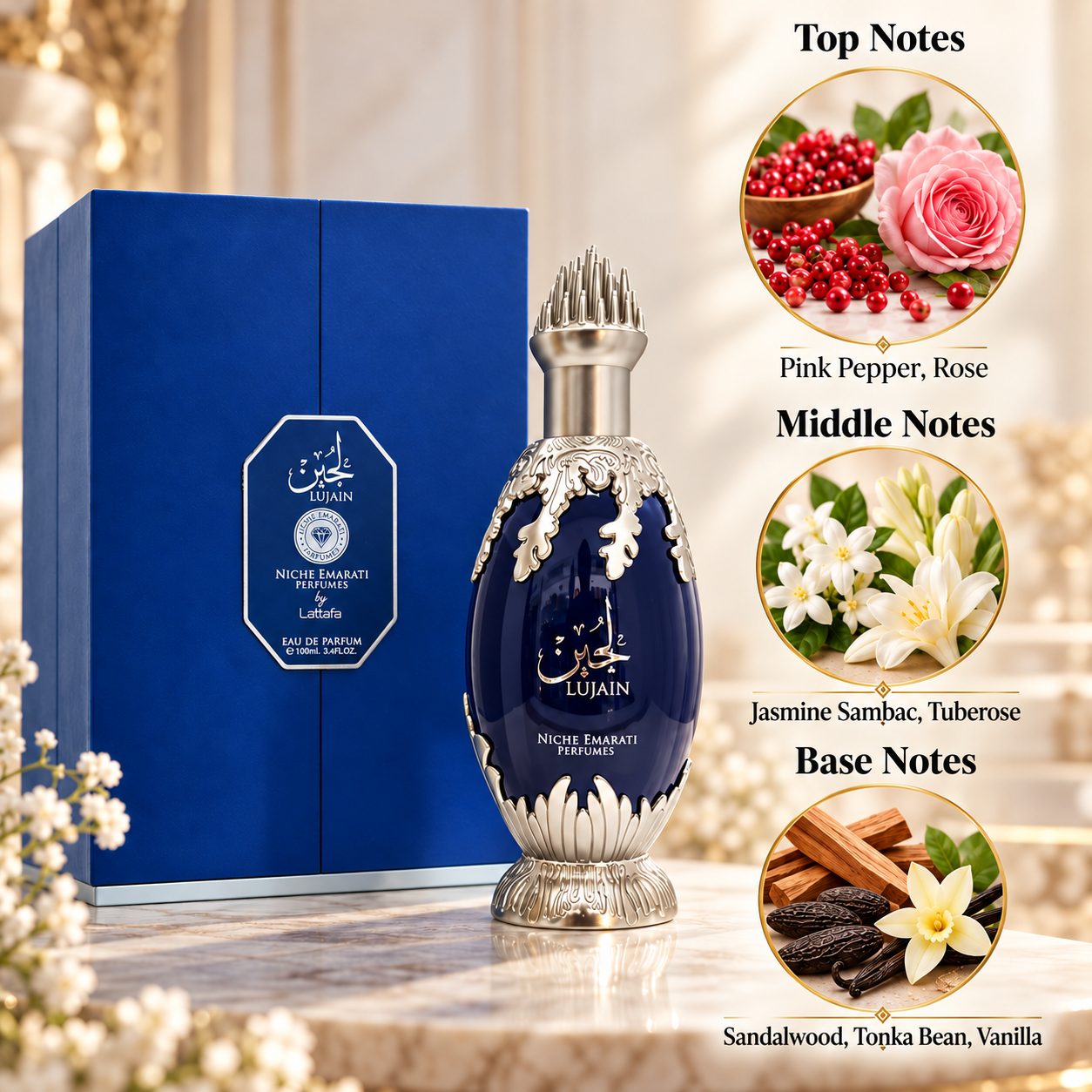 Lattafa Niche Emarati Lujain Eau de Parfum 100 mL for Women