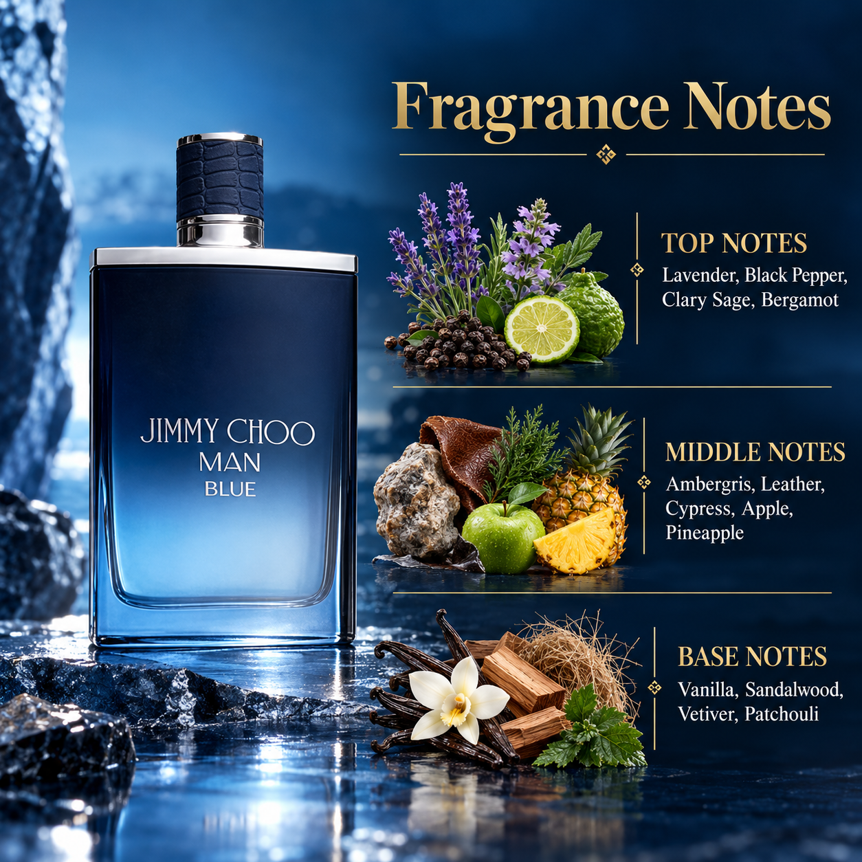 Jimmy Choo Man Blue Eau de Toilette 100 mL for Men