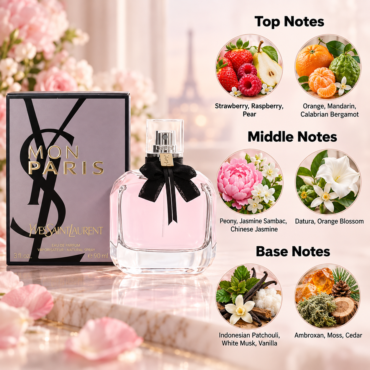 Yves Saint Laurent Mon Paris Eau de Parfum 90 mL for Women