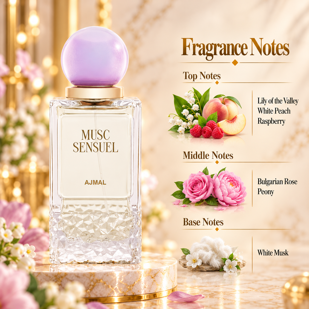 Ajmal Musc Sensuel Eau de Parfum 100 mL for Women