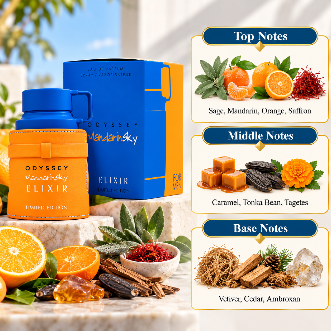 Armaf Odyssey Mandarin Sky Elixir Eau de Parfum 100 mL for Men