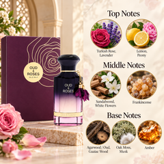 Ahmed Al Maghribi Oud & Roses Eau de Parfum 60 mL for Unisex