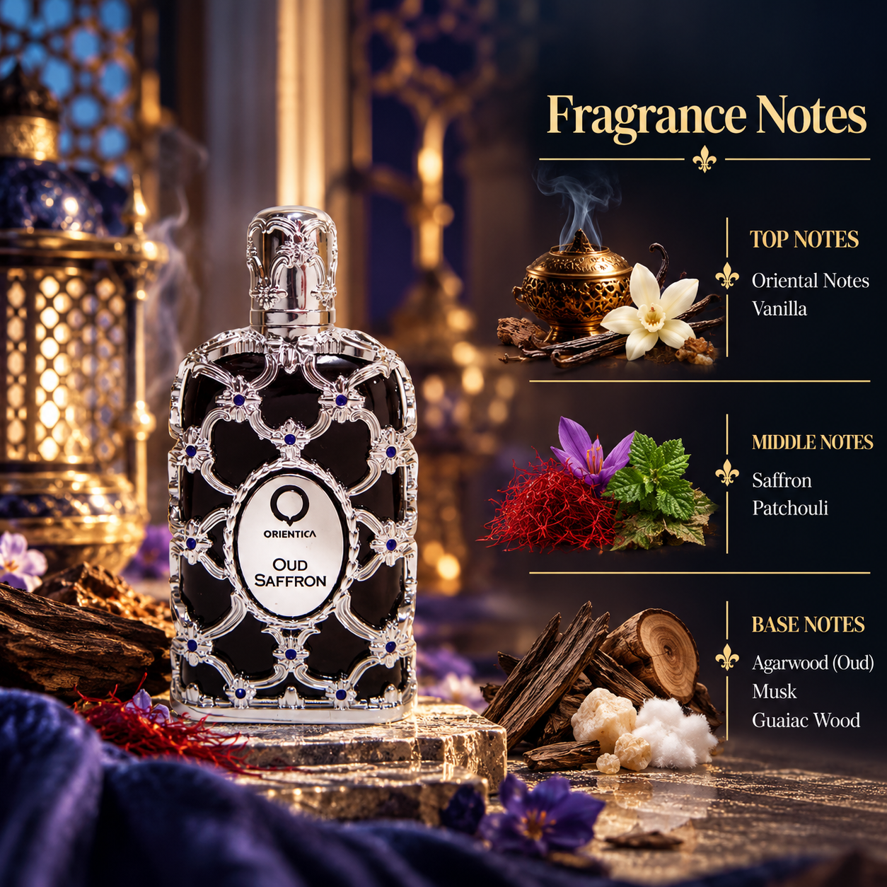 Orientica Oud Saffron Eau de Parfum 80 mL Unisex