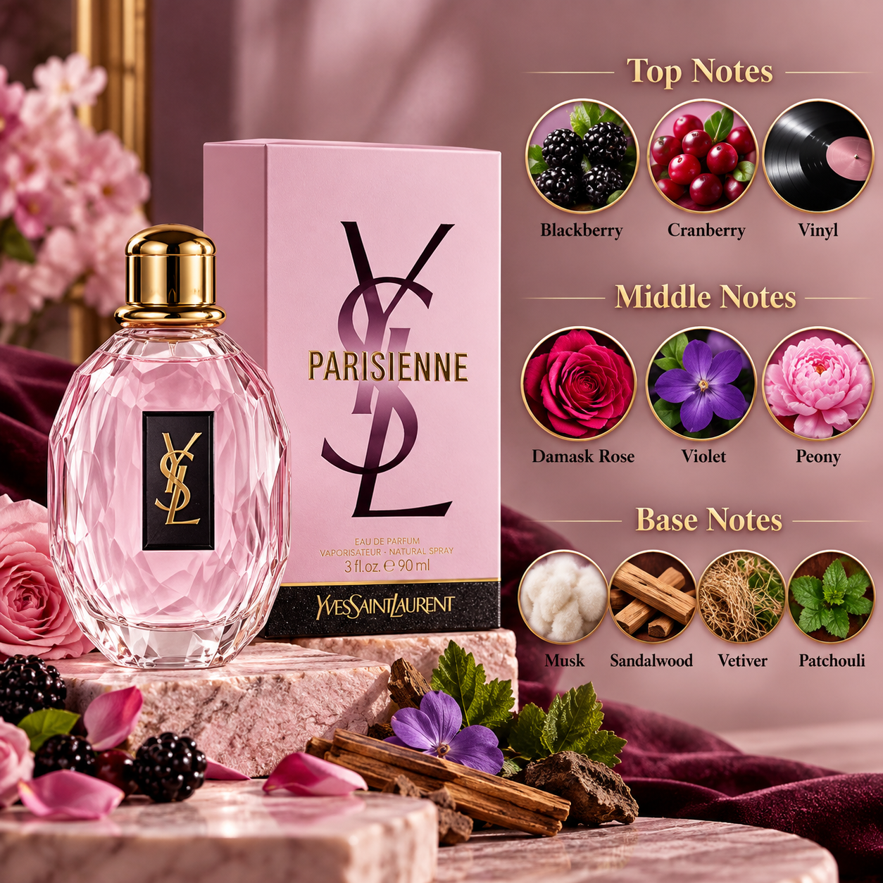 Yves Saint Laurent Parisienne Eau de Parfum 90 mL for Women