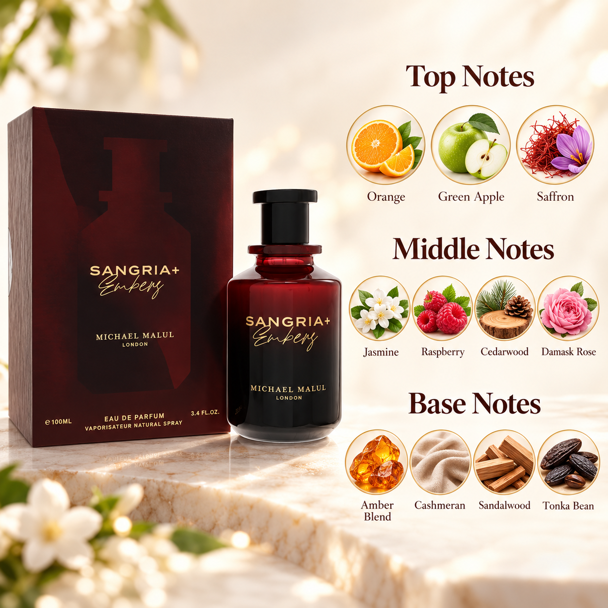 Michael Malul Sangria + Embers Eau de Parfum 100 mL Unisex