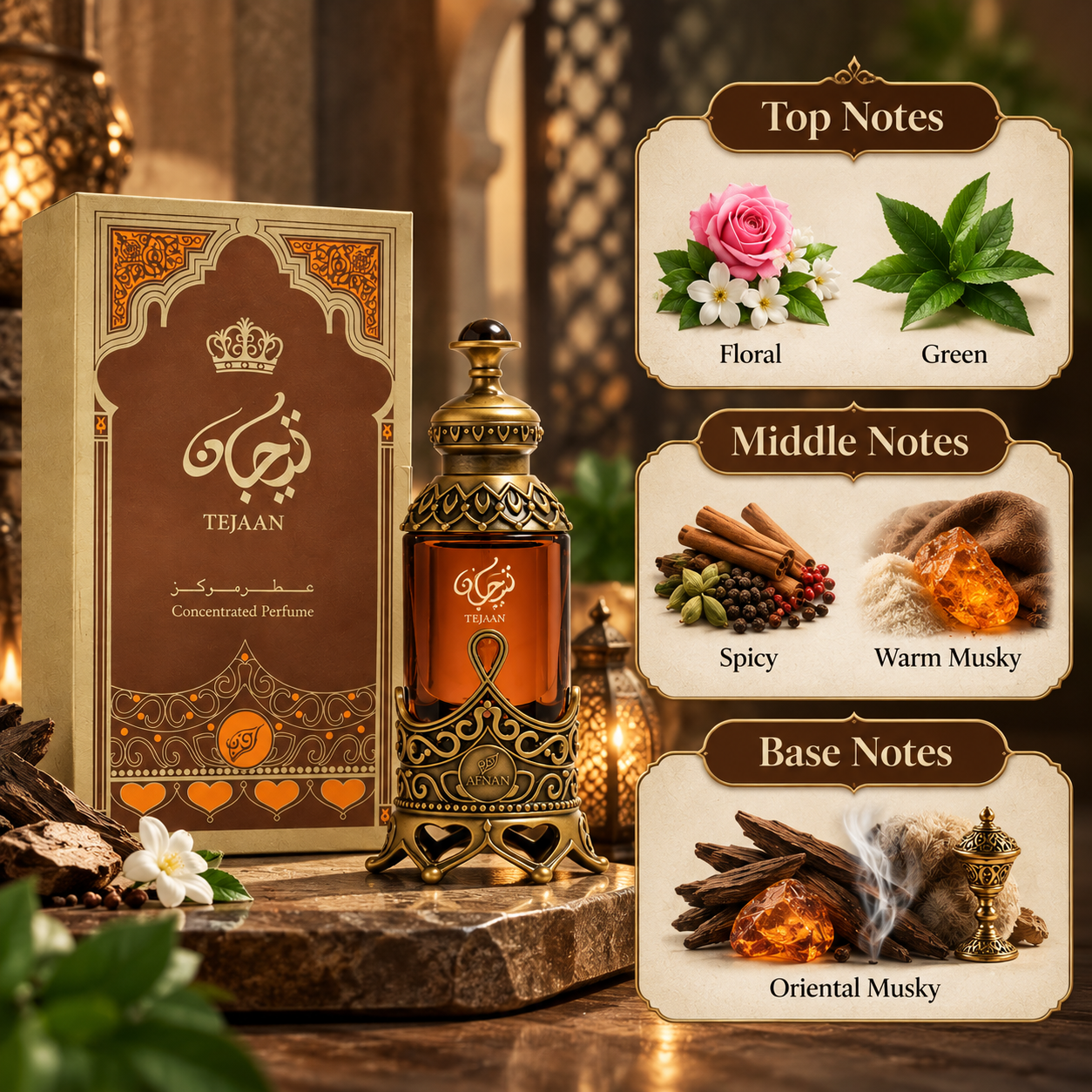 Afnan Tejaan Concentrated Perfume Oil 20 mL for Men