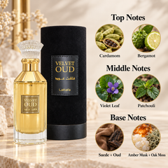 Lattafa Velvet Oud Eau de Parfum 100 mL for Men