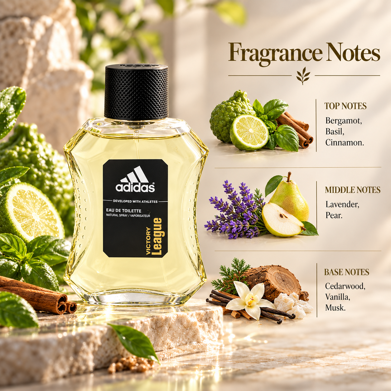Adidas Victory League Eau de Toilette 100 mL for Men