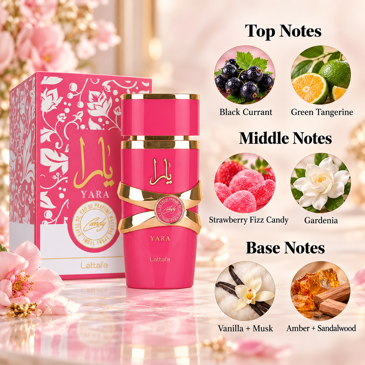 Lattafa Yara Candy Eau de Parfum 100 mL for Women