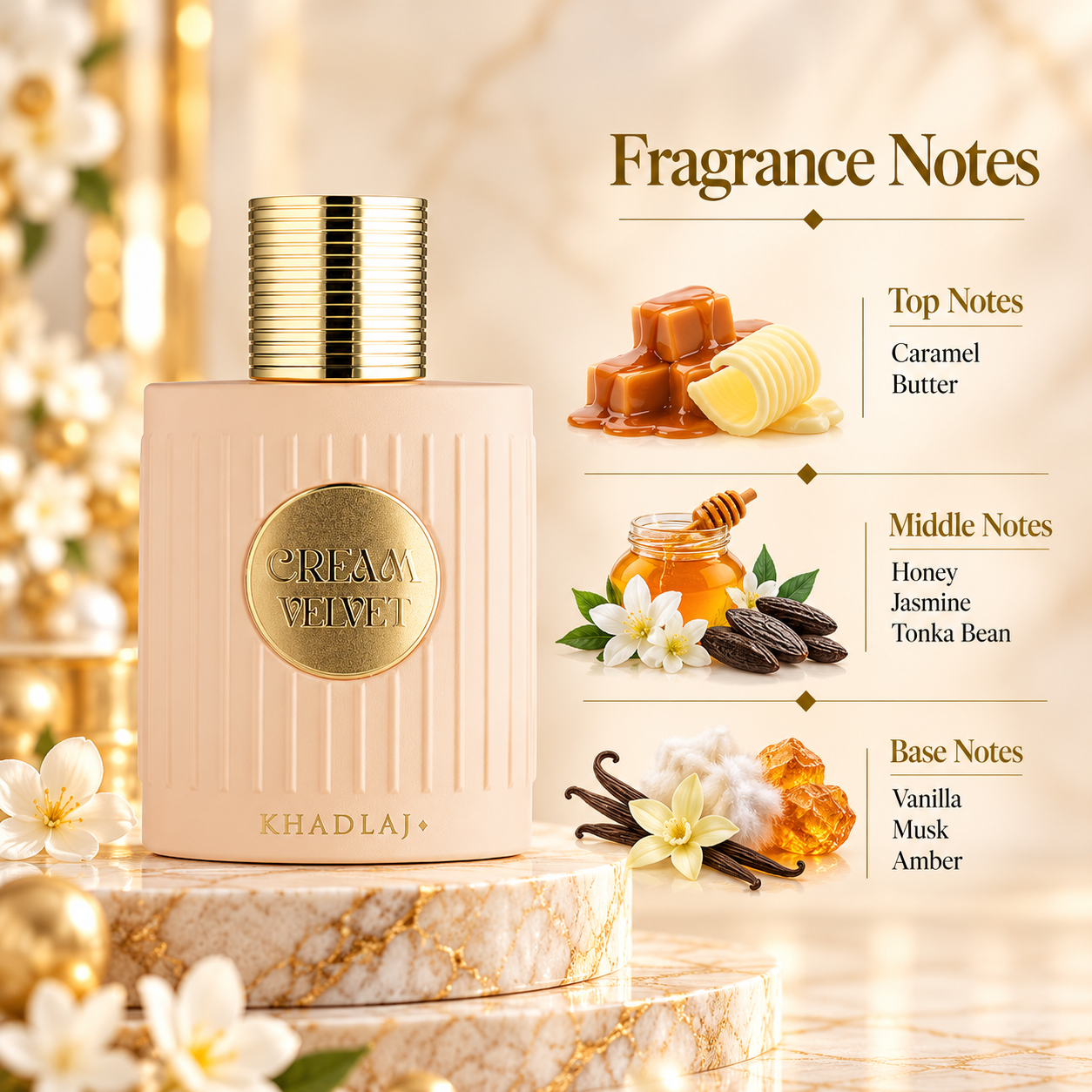 Khadlaj Cream Velvet Extrait de Parfum 100 mL for Women