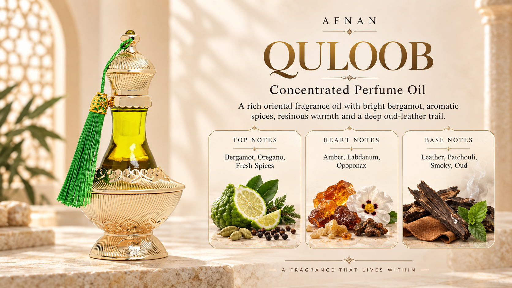 Afnan Quloob Concentrated Perfume Oil 20 mL for Women
