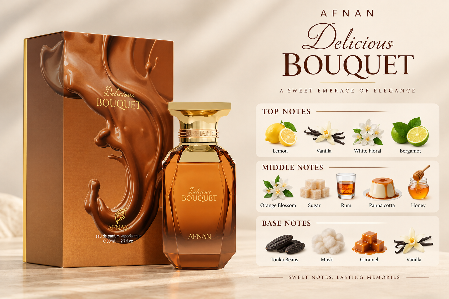 Afnan Delicious Bouquet Eau de Parfum 80 mL for Women