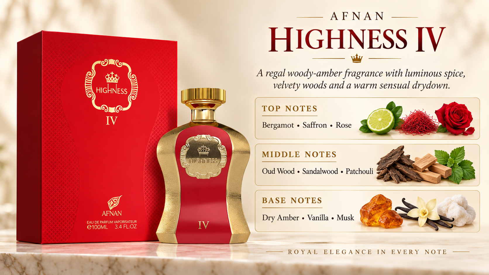Afnan Highness IV Eau de Parfum 100 mL for Women