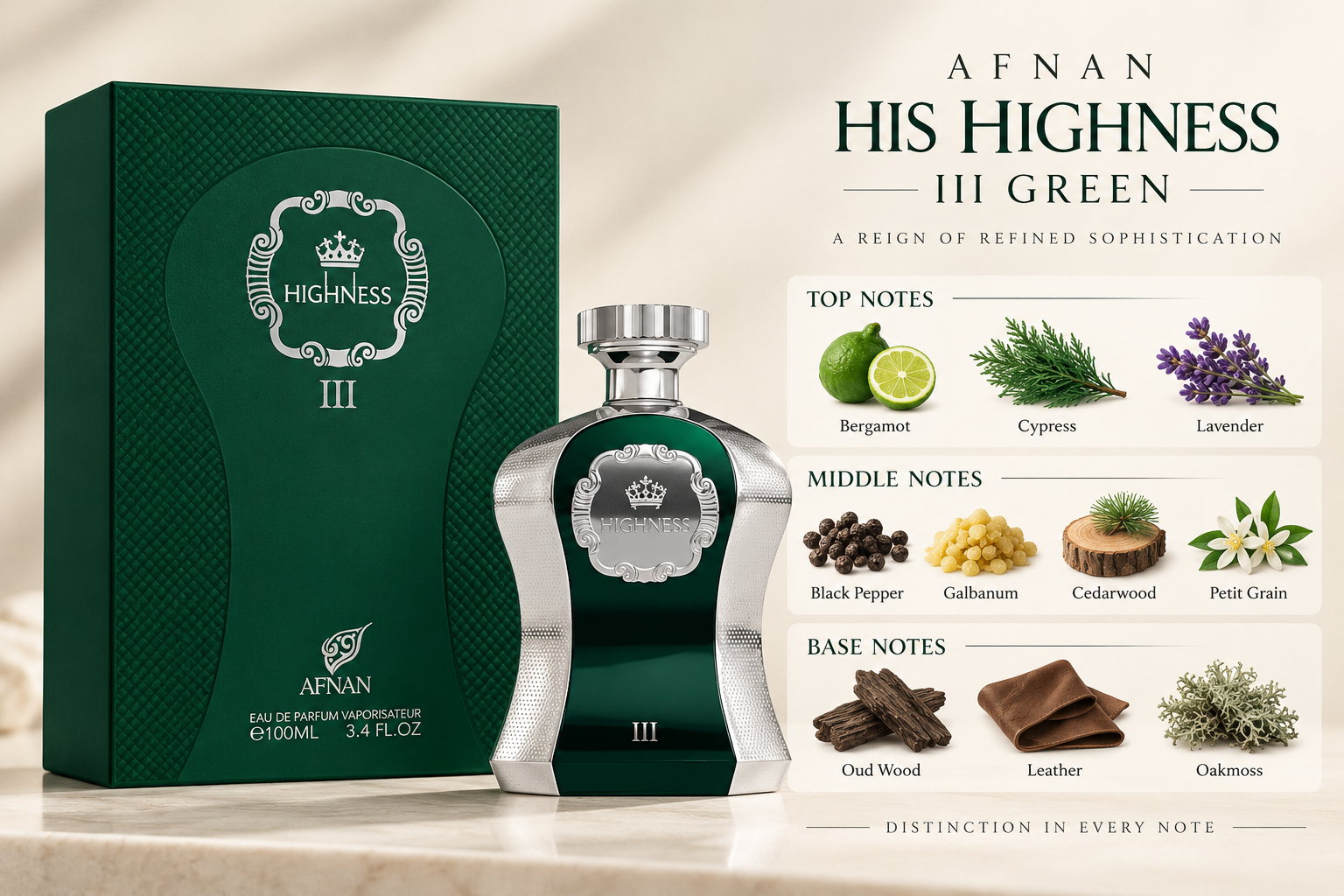 Afnan Highness III Eau de Parfum 100 mL Unisex