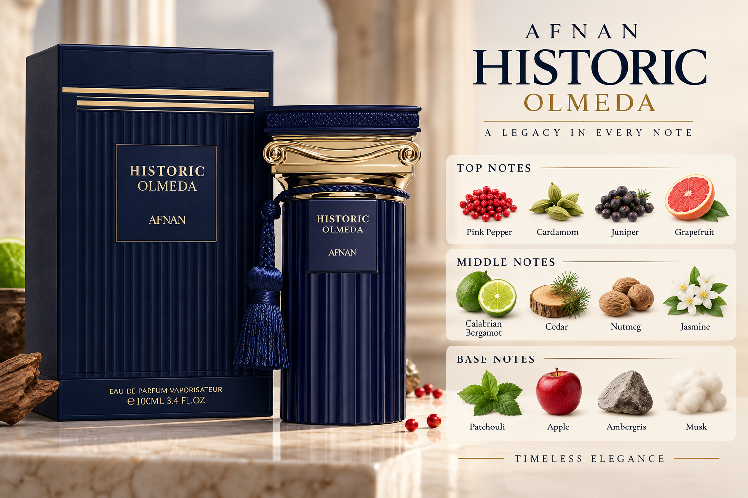 Afnan Historic Olmeda Eau de Parfum 100 mL for Men