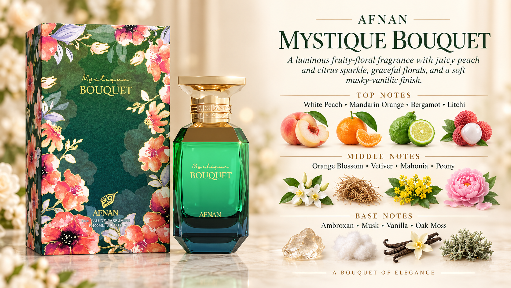 Afnan Mystique Bouquet Eau de Parfum 80 mL for Women
