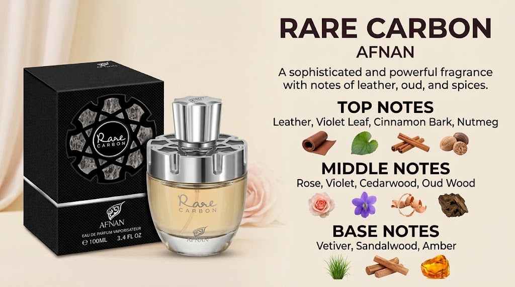 Afnan Rare Carbon Eau de Parfum 100 mL for Men