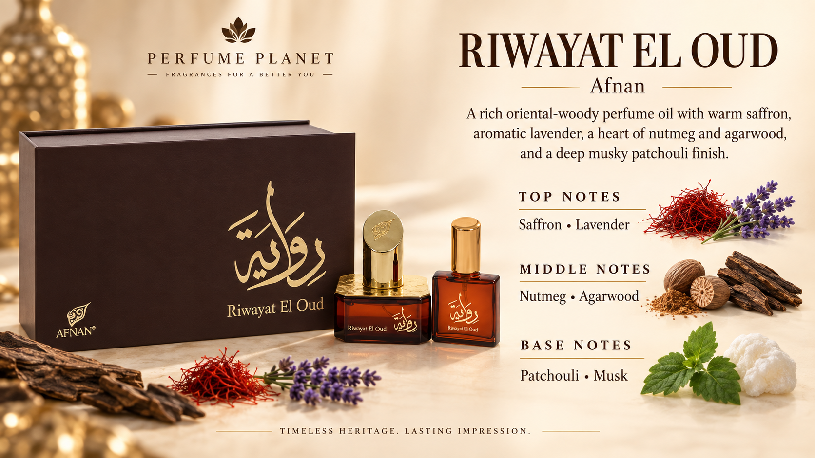 Afnan Riwayat El Oud Eau de Parfum 20 mL + 50 mL for Women