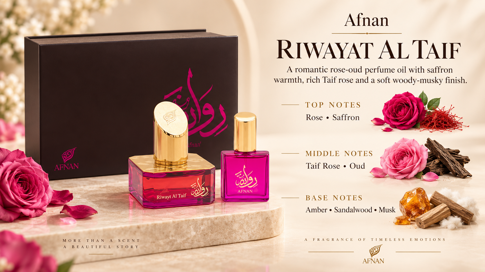 Afnan Riwayat El Ta'if Eau de Parfum 20 mL + 50 mL for Women