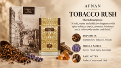 Afnan Tobacco Rush Eau de Parfum 80 mL for Men