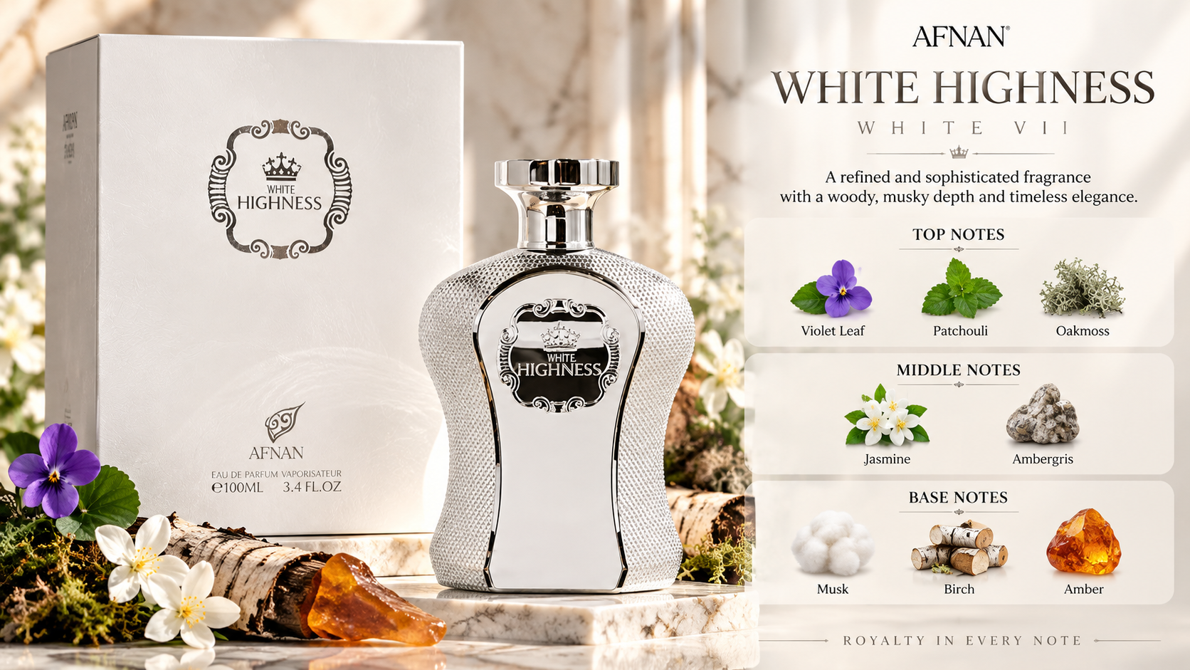 Afnan His Highness White Eau de Parfum 100 mL Unisex