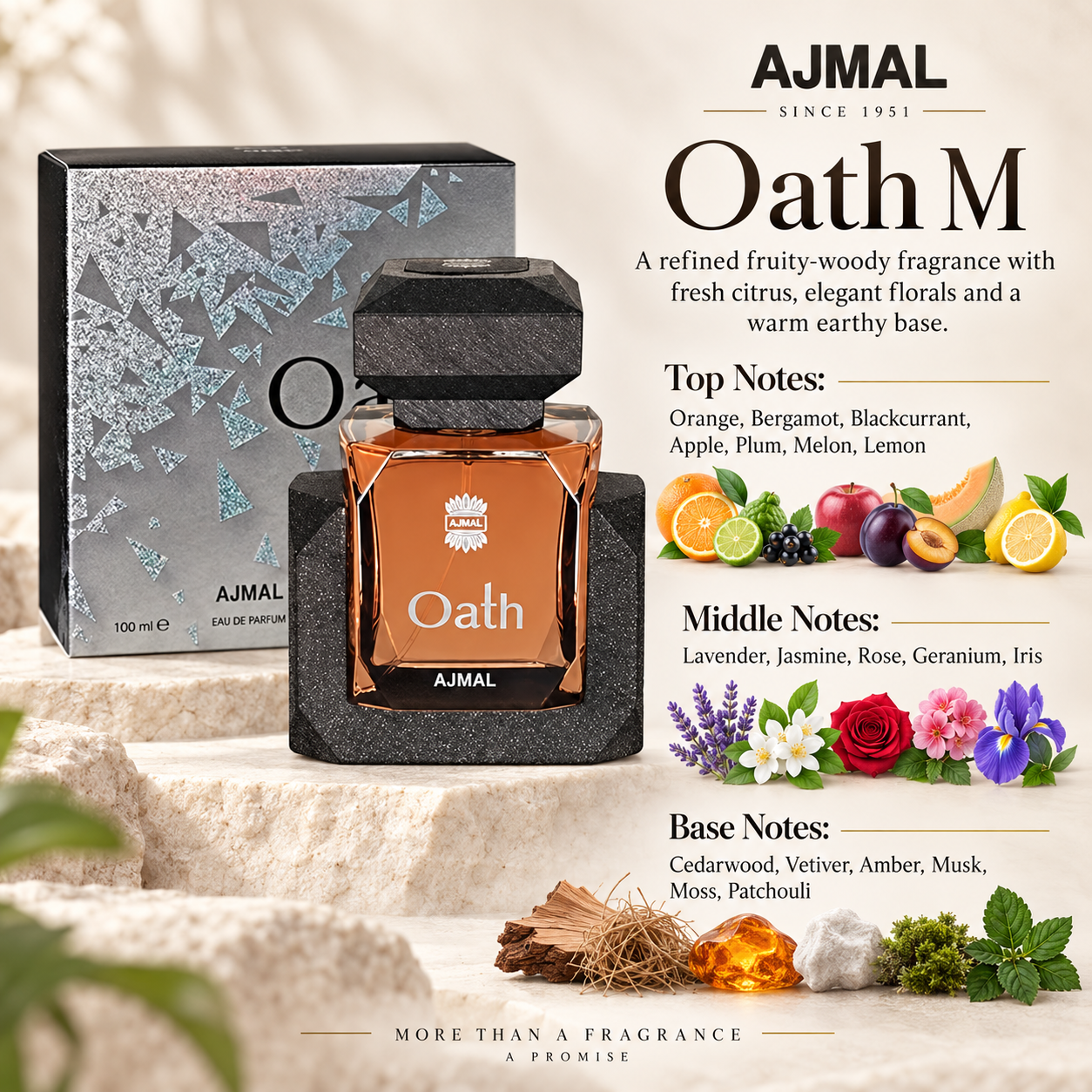 Ajmal Oath Eau de Parfum 100 mL for Men