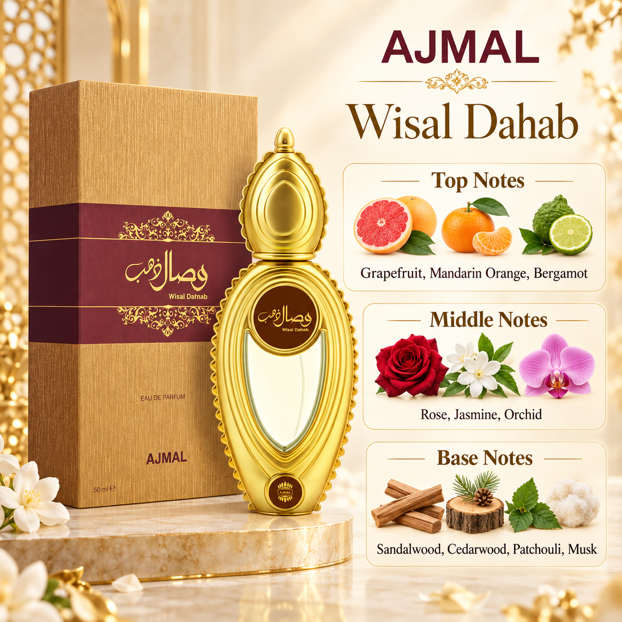 Ajmal Wisal Dhahab Eau de Parfum 50 mL Unisex