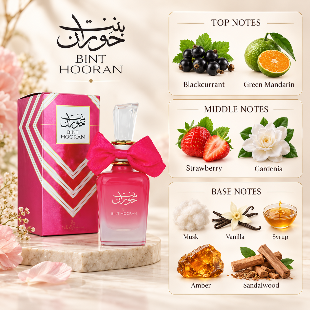 Ard Al Zaafaran Bint Hooran Rose Passion Eau de Parfum 100 mL for Women