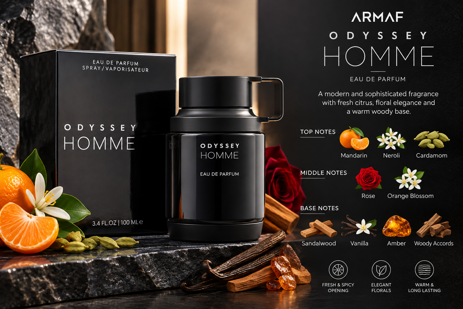 Armaf Odyssey Homme Eau de Parfum 100 mL for Men