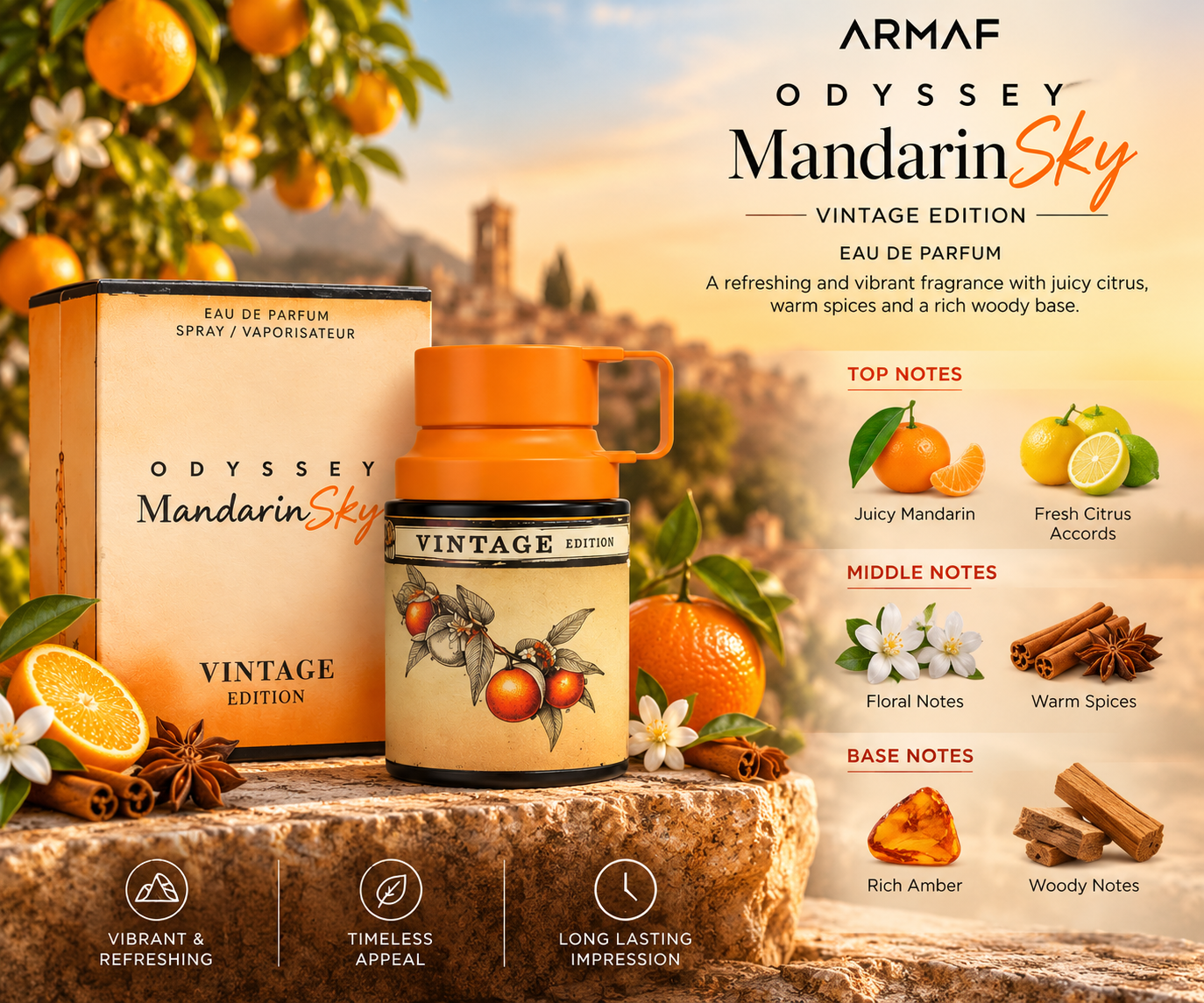 Armaf Odyssey Mandarin Sky Vintage Edition Eau de Parfum 100 mL for Men
