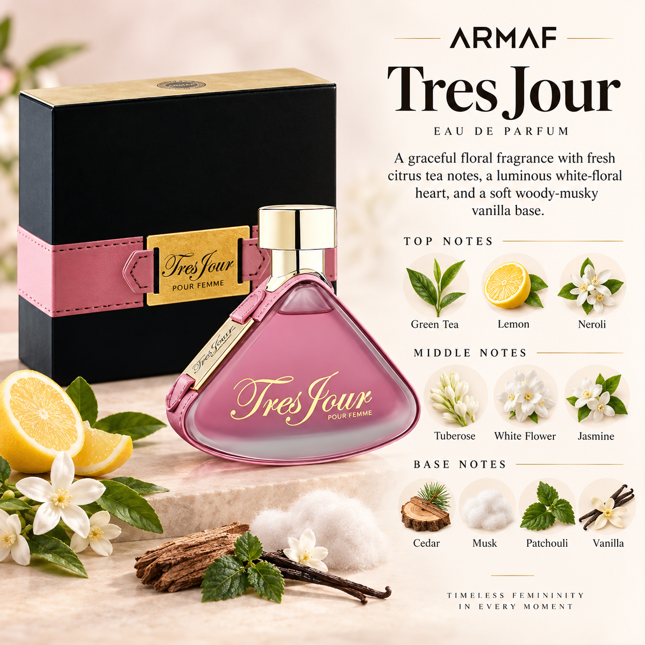 Armaf Tres Jour Eau de Parfum 100 mL for Women