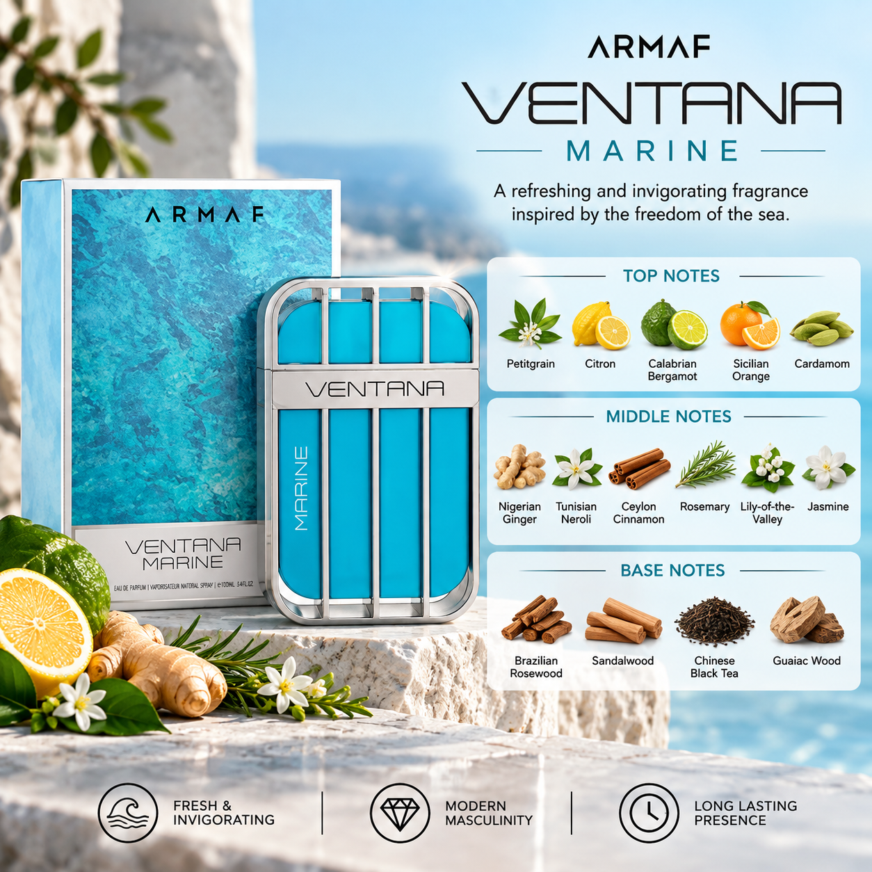 Armaf Ventana Marine Eau de Parfum 100 mL Unisex