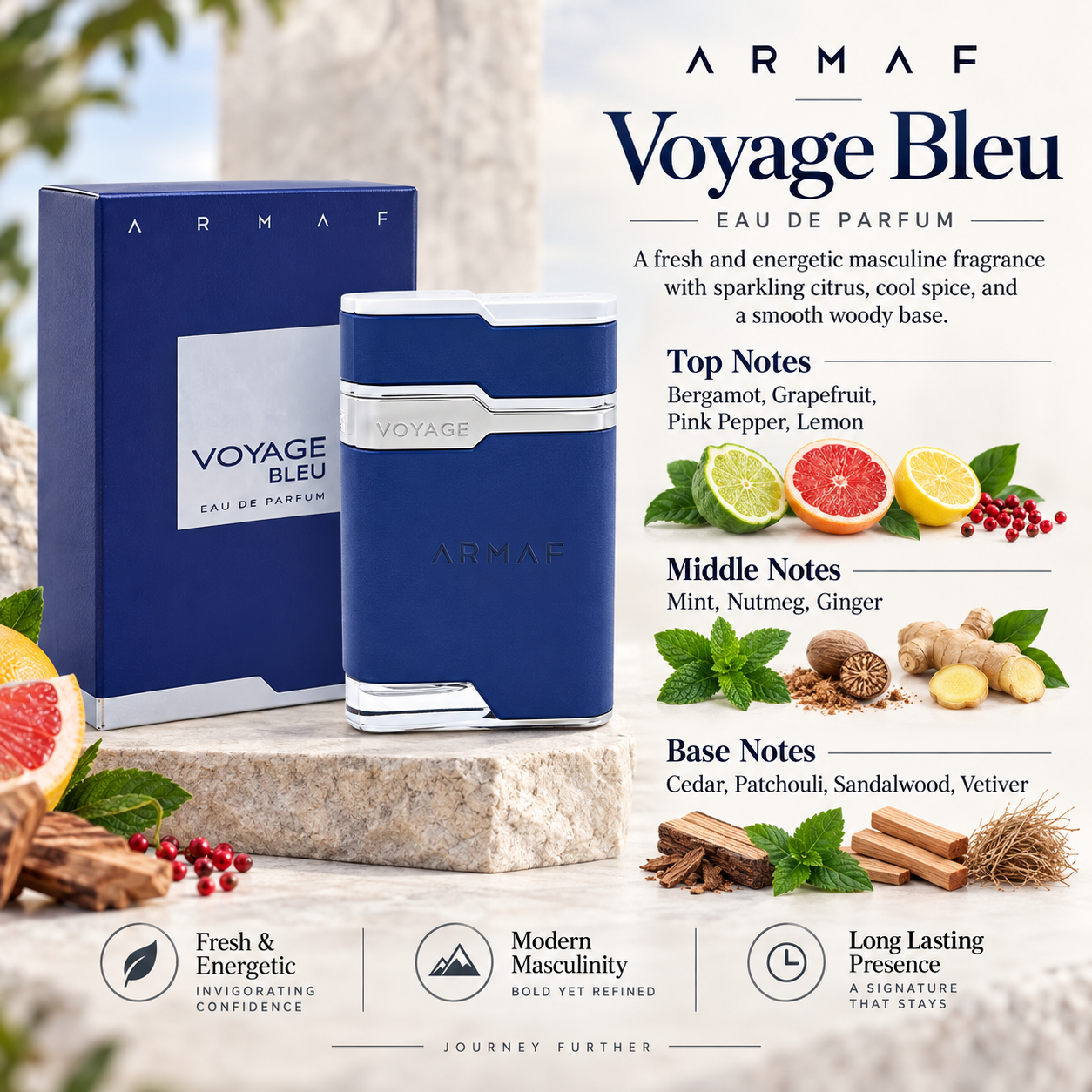 Armaf Voyage Bleu Eau de Parfum 100 mL for Men